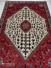 Charger l&#39;image dans la galerie, Tapis Abadeh noué main n°19378_155×105
