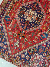 Charger l&#39;image dans la galerie, Tapis Abadeh noué main n°19368_155×108
