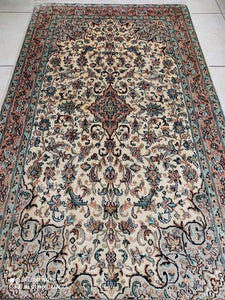 Tapis Cachemire soie noué main n°62_162×92