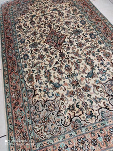 Tapis Cachemire soie noué main n°62_162×92