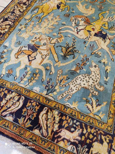 Tapis Antique Ghom noué main n°19435_170×105