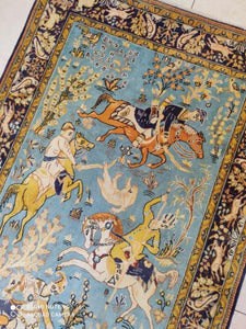 Tapis Antique Ghom noué main n°19435_170×105