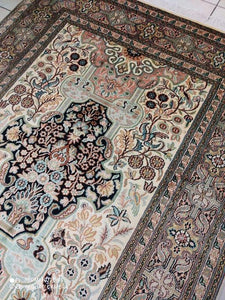 Tapis Cachemire soie noué main n°23_193×121