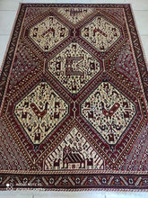 Charger l'image dans la galerie, TAPIS Afchar fait main n°18440_208×140
