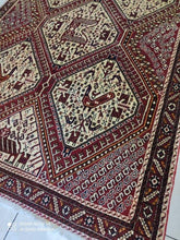 Charger l'image dans la galerie, TAPIS Afchar fait main n°18440_208×140
