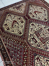 Charger l'image dans la galerie, TAPIS Afchar fait main n°18440_208×140
