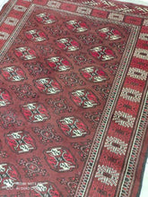 Charger l&#39;image dans la galerie, Tapis Antique Torkaman noué main n°13233_222×132
