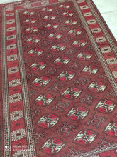 Charger l&#39;image dans la galerie, Tapis Antique Torkaman noué main n°13233_222×132
