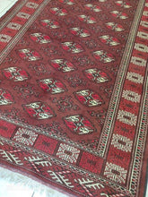 Charger l&#39;image dans la galerie, Tapis Antique Torkaman noué main n°13233_222×132
