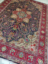 Charger l'image dans la galerie, Grand Tapis Tabriz fait main n°11228_290×200
