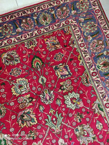 Grand Tapis Tabriz fait main n°11230_290×207