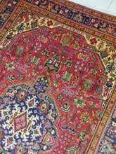 Charger l'image dans la galerie, Grand Tapis Tabriz tissé main n°19210_292×196
