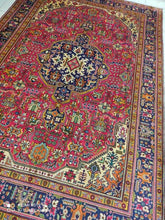 Charger l'image dans la galerie, Grand Tapis Tabriz tissé main n°19210_292×196
