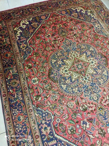 Grand Tapis Tabriz tissé main n°5926_292×200