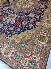 Charger l&#39;image dans la galerie, Grand Tapis Tabriz fait main n°11229_295×204
