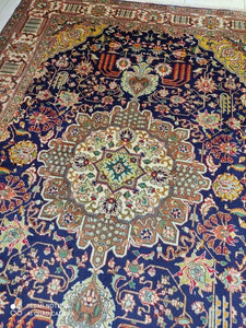 Grand Tapis Tabriz fait main n°11229_295×204