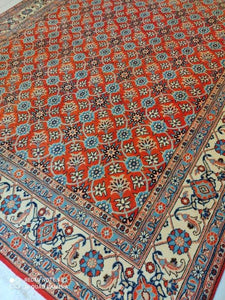 Grand Tapis Varamine noué main n°15160_300×199