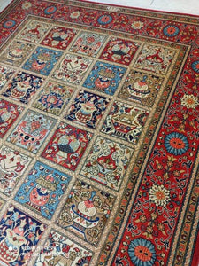 Grand Tapis Ghom fait main n°19167_300×200