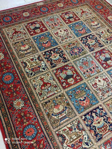 Grand Tapis Ghom fait main n°19167_300×200