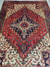 Charger l&#39;image dans la galerie, Grand Tapis Hériz noué main n°14141_300×207
