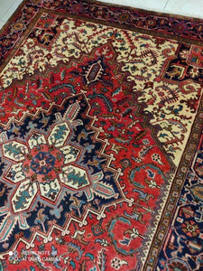 Grand Tapis Hériz noué main n°14141_300×207