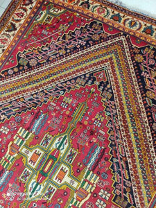 Grand Tapis Ghachghai noué main n°17499_300×214