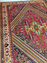 Charger l&#39;image dans la galerie, Grand Tapis Ghachghai noué main n°17499_300×214
