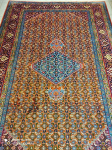 Grand Tapis Antique Bidjard tissé main n°9840_302×205