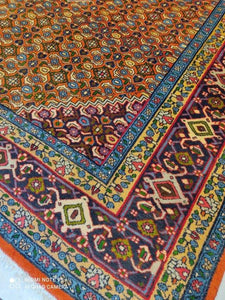 Grand Tapis Antique Bidjard tissé main n°9840_302×205