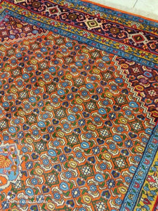 Grand Tapis Antique Bidjard tissé main n°9840_302×205