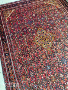 Grand Tapis Antique Hosseinabad tissé main n°11139_305×210