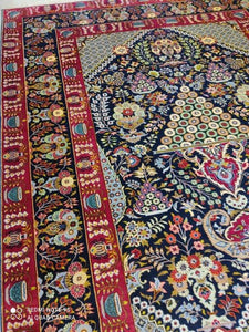 Grand Tapis Yazd fait main n°15937_305×230