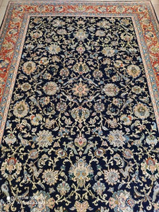 Grand Tapis Ghom fait main n°7852_307×202