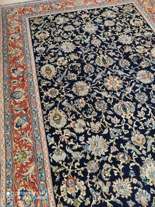 Grand Tapis Ghom fait main n°7852_307×202