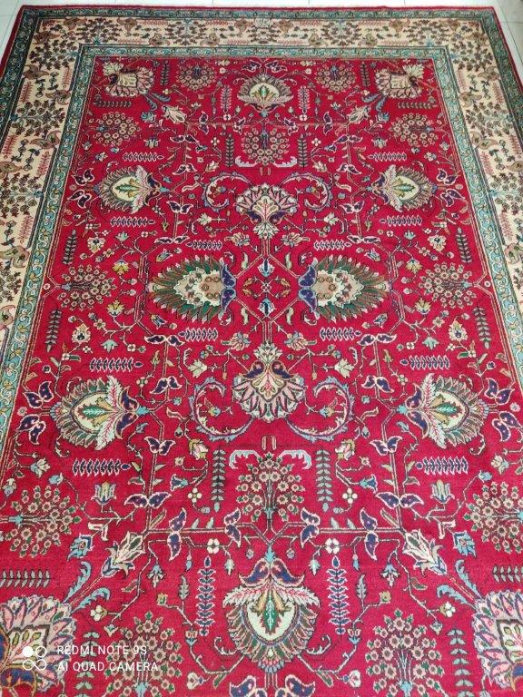 Grand Tapis Tabriz tissé main n°12970_309×220