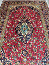 Charger l&#39;image dans la galerie, Grand Tapis Kachan tissé main n°16099_320×207
