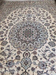 Grand Tapis Nain Chichla Habibian tissé main n°18386_354×254