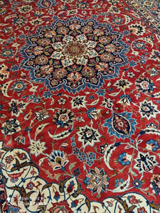 Grand Tapis Ispahan fait main n°14176_357×260