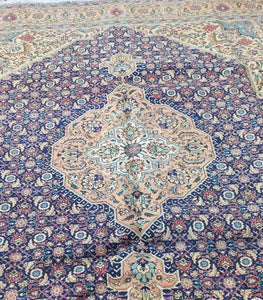 Grand Tapis Tabriz fait main n°4143_385×297