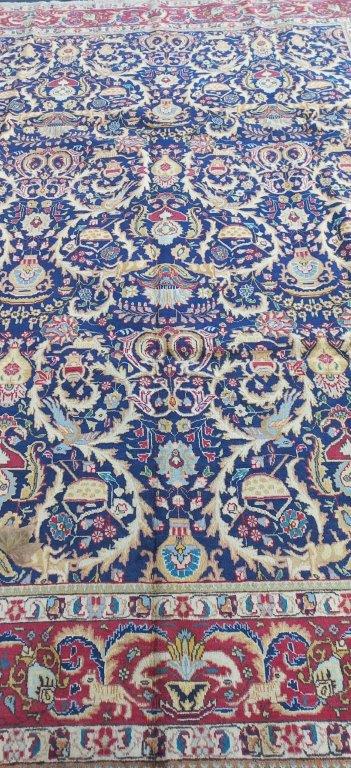 Grand Tapis Tabriz fait main n°8278_387×288