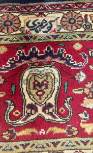 Grand Tapis Tabriz fait main n°6901_388×302