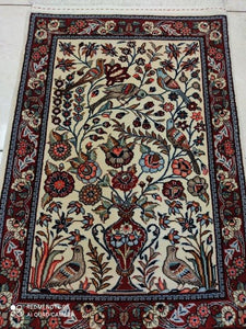 Tapis Ghom noué main n°17085_83×58