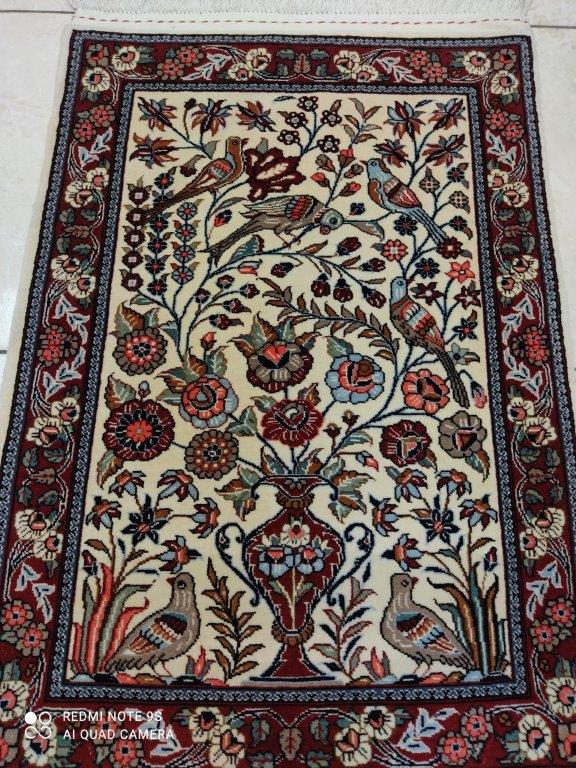 Tapis Ghom noué main n°17085_83×58