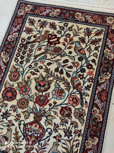 Tapis Ghom noué main n°17085_83×58