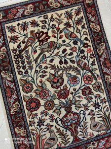 Tapis Ghom noué main n°17085_83×58