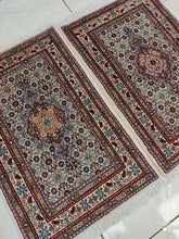 Charger l'image dans la galerie, Paire de Tapis Moud tissé main n°19078/19060_88×60
