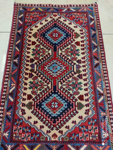 Tapis Yalameh noué main n°17989_92×58