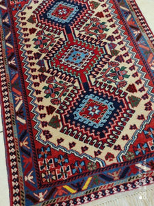 Tapis Yalameh noué main n°17989_92×58