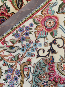 Paire 2 Tapis Ispahan noué main n°18027/18028_95×65