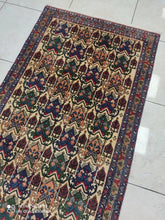 Charger l'image dans la galerie, Tapis Afchar noué main n°17099_210×80
